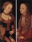 Lucas Cranach the Elder St Catherine of Alexandria and St Barbara painting